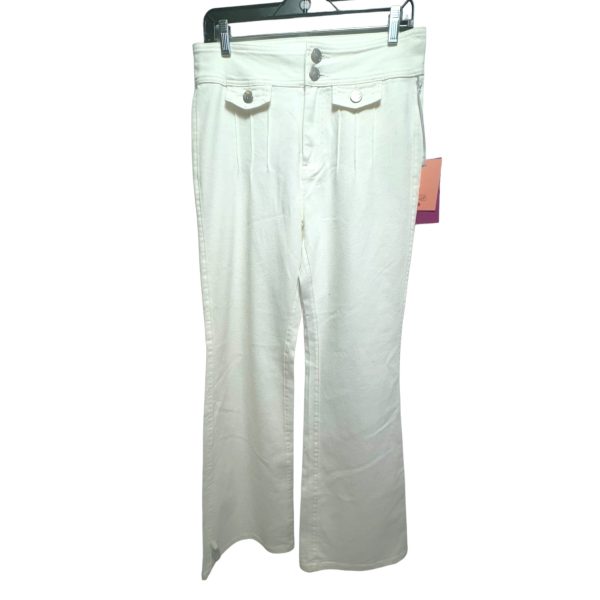 Cream Pants Wide Leg By Victor Glemaud, Size 4 Discount