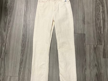 Jeans Boot Cut By Zara In White, Size: 4 Sale