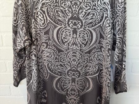 Top Long Sleeve By Calypso St Barth In Grey, Size: S Discount