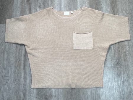 Top Short Sleeve By Cyrus Knits In Brown, Size: M For Sale