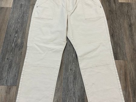 Pants Cargo & Utility By Loft In Cream Denim, Size: 16 For Discount