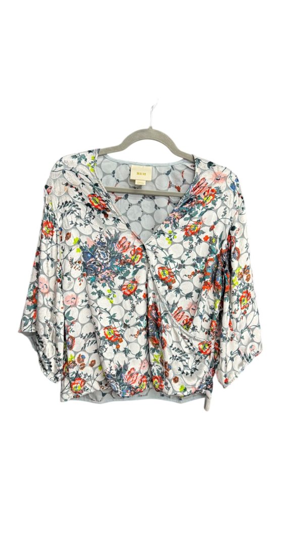 Top Short Sleeve By Maeve In Floral Print, Size: Xs Online Hot Sale